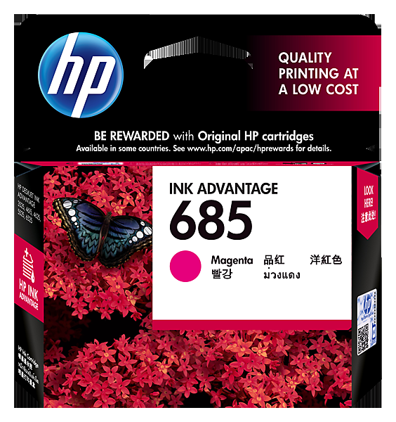 惠普HP 685 号品红色墨盒