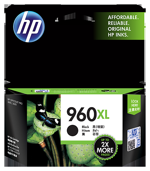 惠普 960XL 高收益黑色原装墨盒